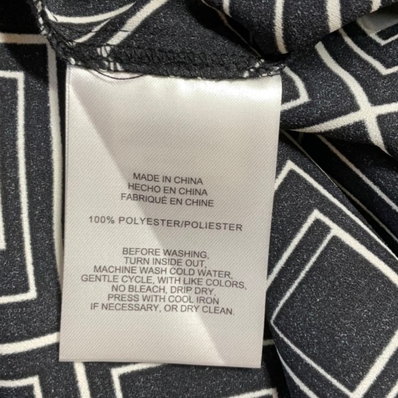 Jones New York Shift Dress Black White Size 16 - Picture 10 of 11